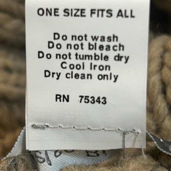 Gelso Bianco Firenze Wool Alpaca Knitted Turtleneck Ponch Sweater NWT OS - Picture 4 of 6